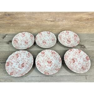 Royal Staffordshire Heirloom Ironstone J & G Meakin 6.5” Cereal Bowls~set Of 6